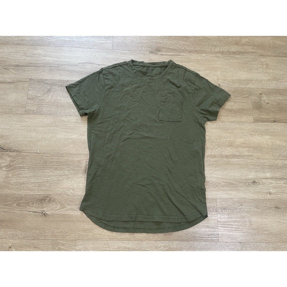 Hype Men's Sz M Military Green Pocket Crew Neck Short Sleeve T-Shirt